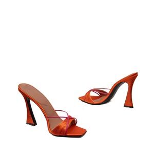 $750‎ D'Accori Women's Orang Lust Crystal Slide Heeled Mules Size 39 EU/8.5 US